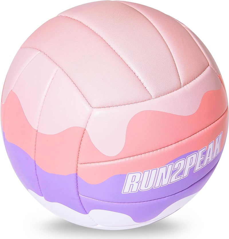 RUN2PEAK Soft Touch Volleyball Ball Gifts for Teen Girls Kids Youth Team Beginners Durable Volleyballs for Outdoor Indoor Beach Pool Water Play Official Size 5 Training Practice Volley Ball - Image 3